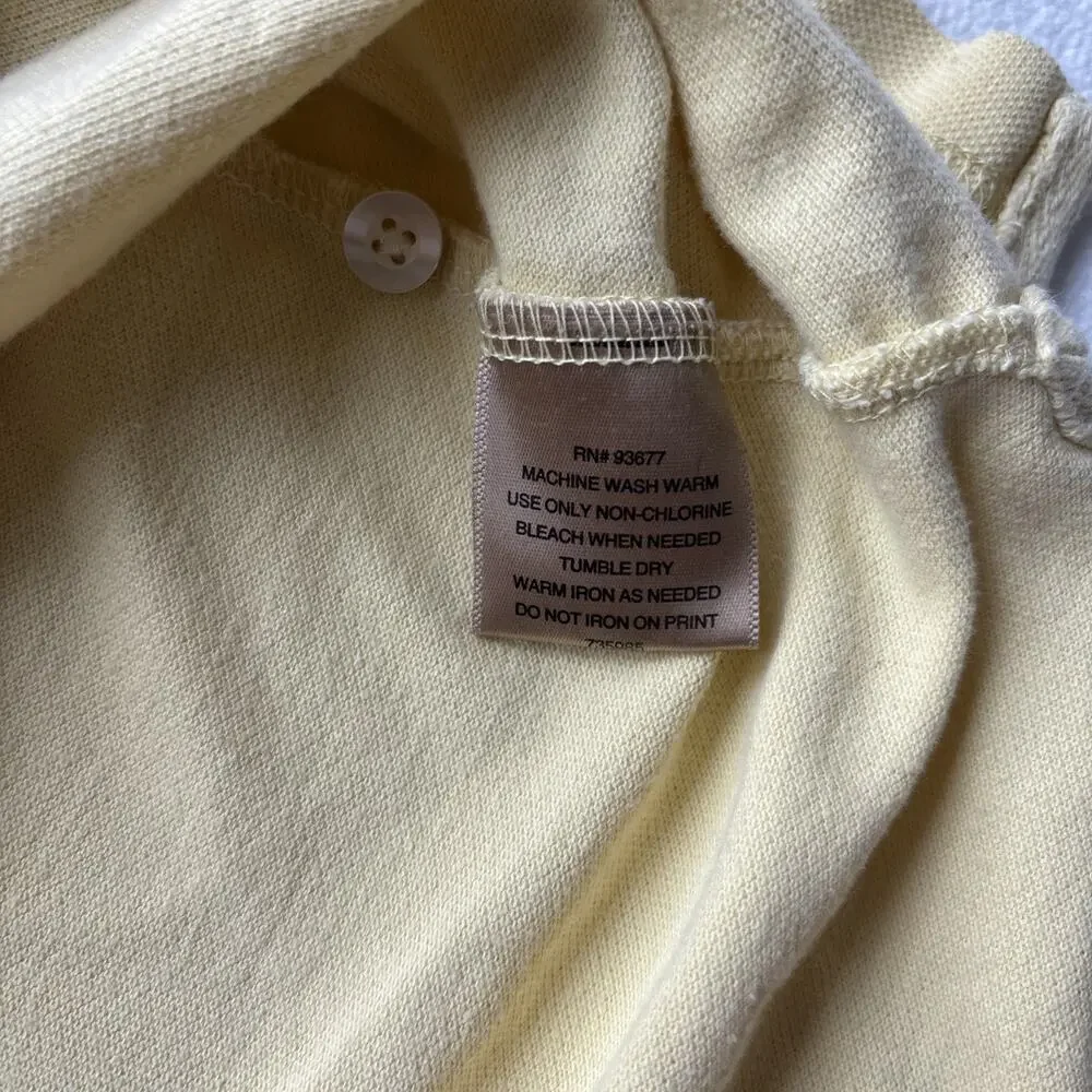 The Foundry Supply Co Men‎ 2XLT Yellow Polo Short Sleeve 100% Cotton